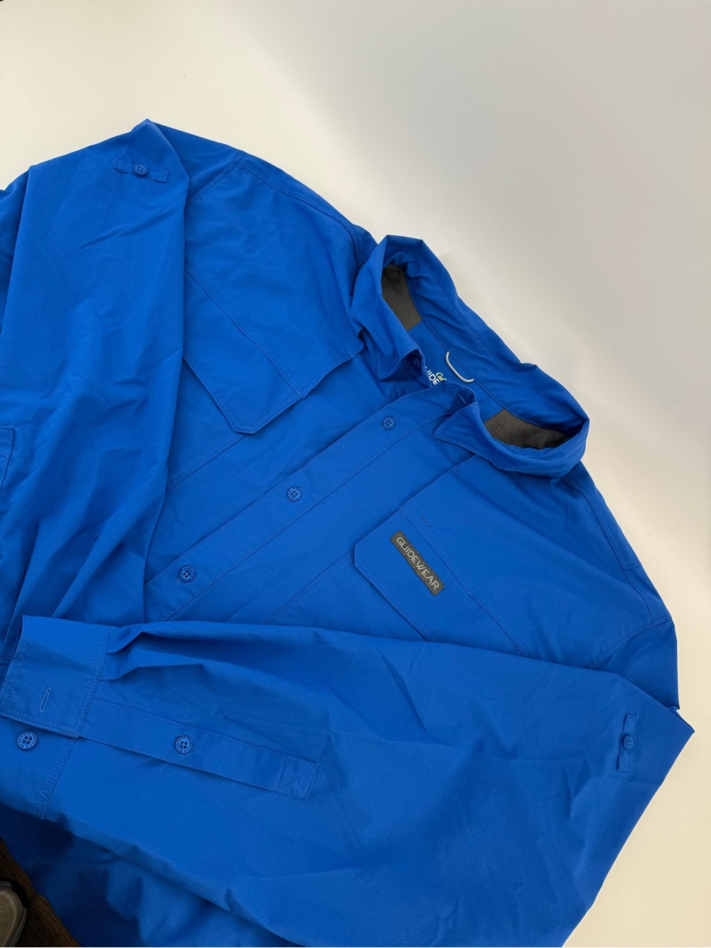 Columbia Men's Blue Long-Sleeve Outdoor Shirt Jacket - 3XL - Vented